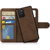 MyGadget Cover per Samsung Galaxy S10 Lite - Custodia Libretto Magnetica - Custodia Portafoglio Flip Wallet Case Porta Carte Similpelle PU Removibile Marrone