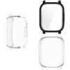 HOMTERN [Confezione da 3] Custodie progettate per Redmi Watch 5 Active, custodia protettiva in morbido TPU leggero a prova di caduta, antigraffio e flessibile, 1 nera e 2 trasparente