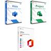 Microsoft Bundle Microsoft Office 2024 + Visio 2024 + Project 2024 (Download Immediato - Licenze Retail)