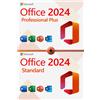 Microsoft Office 2024 Professional Plus + Office 2024 Standard (windows) A Vita