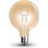 V-TAC Lampadina LED a Filamento V-TAC E27 4W 2200K G80 Ambra VT-2004 7148 Bianco Caldo