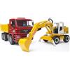Bruder Camion MAN TGA con Escavatore Liebherr