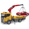 BRUDER Camion di Soccorso Stradale Scania Super 560R con Modulo Light + Sound e Roadster Bruder