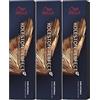Wella Professionals Koleston Perfect ME KP Deep Brown 6/75 Biondo scuro marrone/mogano, confezione da 3