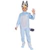 Ciao- Bluey cagnolina blu tutina peluche bambino unisex costume travestimento originale Bluey BBC (Taglia 5-7 anni)