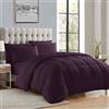 Sweet Home Collection Lussuoso piumino imbottito in microfibra con imbottitura, viola, completo