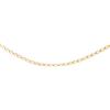 CARISSIMA Collana Unisex in Oro Giallo 9 ct con Catena Groumette Aperta da 1,1 mm di Lunghezza 51 cm/20 Pollici