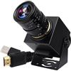 Mermaid Fotocamera 4K 60fps USB3.0 HDMI Dual Output Videocamera con Zoom per Computer Laptop TV, Messa a fuoco manuale Webcam Primo piano con obiettivo da 2,8 - 12 mm, H.264 4K 60fps High Speed PC Camera