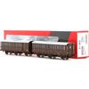 Acme 55256 Acme FS set due carrozze a tre assi Ciy e CDiy livrea castano FS