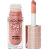 REVOLUTION Pout Bomb Shimmer Gloss Lucidalabbra 5 ml Glimmer Nude