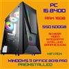Ati Radeon PC Gaming CPU i5-8400 DDR4-16GB SSD500GB grafica UHD 630 Win11 + Office 2019