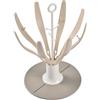 BÉABA Asciuga Biberon Arbre Flower - Pieghevole, Capacità 8 Biberon e Accessori, Compatto e Nomade, Facile da Riporre, Ideale per Viaggi - Argilla