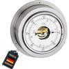 TFA Dostmann Maritim - Barometro analogico 29.4024.54.B, previsioni Meteo, Argento, 140 x 59 x 140 mm