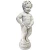 Design Toscano Manneken Pis, statua del Bambino che fa la pipì Decorazione da giardino con fontana d'acqua Giochi d'acqua , poliresina, pietra antica, 68,5 cm
