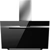 Elica EL PRONTA CONSEGNA - Elica: Cappa a parete MAJESTIC NO DRIP BL/A/90 PRF0147732 finitura vetro nero e acciaio inox da 90 cm