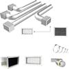 Kit rapido di completamento per plenum a 4 zone con attacchi Ø 150/160
