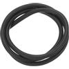 QUARKZMAN Nastro Tenuta Schiuma Silicone, Diametro 8 Mm (0,31) Lunghezza 1 Metro (3,28 Piedi) Guarnizione Gomma Spugna Rotonda Corda Gomma Solida per Macchinari e Industrie, Nero