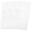 Adsamm® / 24 x feltrini autoadesivi ultrasottili/Bianco/ø 50 mm/Rotondo/piedini per mobili in feltro extra fine da 1.5 mm di spessore/pad protettivi per arredi