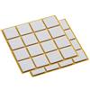 Metafranc Set di 30 feltrini autoadesivi, 32 x 32 mm, colore bianco, protezione efficace per mobili e sedie, per pavimenti delicati, 644996