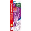 STABILO EASYoriginal - Penna Roller Ergonomica - per Mancini - 3D DreamWorld Edition - Rosa - Cartuccia Blu inclusa