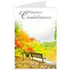 afie 64 - 1031-b carte sincères condoglianze - Bon coraggio lutto Natura Autunno Albero