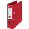 Esselte Raccoglitore con Meccanismo a Leva, Zero Emissioni di CO2, Cartone Riciclato al 100%, Cartelle A4, Dorso da 7.5 cm, Rosso, 627568