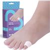 Feet BCN Protezione per dita piccole del piede (4 pezzi) - Ditile in gel per sollievo dal dolore nel callo del sarto (alluce valgo di sarto) e grovigli, taglia unica, lavabile e riutilizzabile