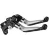 TUCKBOLD Leve freno frizione corti per Kawasaki Z750 2007-2012 6 Posizioni Regolabili Leva freno manubrio moto in lega di alluminio Argento massiccio 1 coppia