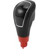 TUCKBOLD Pomello del Cambio Automatico Manuale per Ford Kuga | Leva del Cambio Frontale per Cambio Automatico per Auto in Plastica Nera Effetto Pelle 1 pz