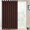 Yakamok Tende oscuranti per porta scorrevole in vetro, isolamento termico, divisorio per camera da letto/soggiorno (marrone cioccolato, 254 x 243,8 cm)