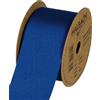 Halbach Seidenbänder Nastro per nastro, con effetto seta discreta, effetto seta (vegan), blu, larghezza 40 cm, lunghezza 10 m