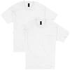 Hanes Beefy, Heavyweight Cotton Pocket Tee for Men, Full-Cut T-Shirt, 1 Or 2 Pack, Carbone Heather-Confezione da 2, L (Pacco da 2) Uomo