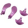 Bewinner Pagaie Posteriori in Metallo per Controller Edge, Controllo di Gioco Migliorato, Acciaio Inossidabile Premium, Facile Sostituzione, Design Unico, Confezione da 4 Pezzi (Viola)