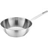 Fiskars Wok, Ø 28 cm / 4,5 L, All Steel, Padella non rivestita, Adatto a tutti i piani cottura, Acciaio inossidabile riciclato, Argento, 1065629