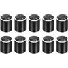 QUARKZMAN 10pz Manopola Potenziometro Albero Zigrinato Nero Alluminio 6mm Diametro Albero Manopola Rotante 15mmx17mm Manopola Controllo Volume Chitarra