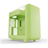 HYTE Case HYTE X50 - Mid Tower ATX, telaio in acciao e vetro laterale acustico laminato 4mm, linee arrotondate, frontale mesh, colore Matcha