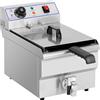 Royal Catering Friggitrice Elettrica Friggitrice Professionale RCEF-10EH (10 L totale, 6,5 L di olio, 3.200 W, Acciaio Inox)