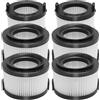 Ollanoos 2 filtri HEPA principali con 4 prefiltri, ricambio per aspirapolvere LEVOIT Vortex IQ40 Flex, ricambio per LEVOIT LSV-VF401-AEU LSV-VF401P-AEU