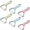 Cerioll Pela In Ceramica, 6 Pcs Pelapatate, Pela Verdure Ceramica, Pela Verdure,sbuccia Patate Professionale, Pelapatate A Forma Di Y, Pelapatate Ceramica, Pelapatate,pelapatate Per Frutta, Rosa + Blu + Verde