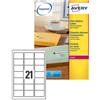 Avery Etichette in poliestere trasparenti Avery L7560 - 63,5 x 38,1 mm - 525 etichette