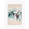 Agave Quadro dipinto a mano con cornice in legno Hurricane