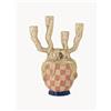 Bloomingville Candelabro dipinto a mano Medusa - Beige, Blu, Oro