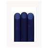 Paper Collective Poster Blue Pipes - Blu, Bianco