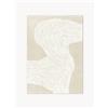 Poster and Frame Poster The Line No. 08 - Beige, Bianco