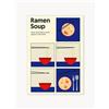 Poster and Frame Poster Ramen Soup -