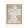Malerifabrikken Quadro su tela incorniciato dipinto a mano Raw Shape 3 - Beige