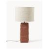 Westwing Collection Lampada da tavolo grande con base in cemento Kiri - Terracotta