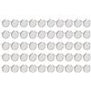 QUARKZMAN 11x15mm Mobili Tappezzeria Chiodi x 50pz Piatti Testa Decorativi Chiodi Mobili Chiodi Perni per Mobili Fai-da-Te Decorativo, [Tono argento ]