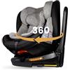MEIN Seggiolino Auto 360° I-Size Isofix 0-36 kg Girevole e Reclinabile con Cintura 5 Punti Gruppo 0+ 1 2 3 40-150 cm
