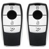 Be In Your Mind 2 Pezzi Custodia Protettiva Per Chiave Auto Argento Compatibile Con Mercedes ABCEG Classe GLA GLC GLS GLE